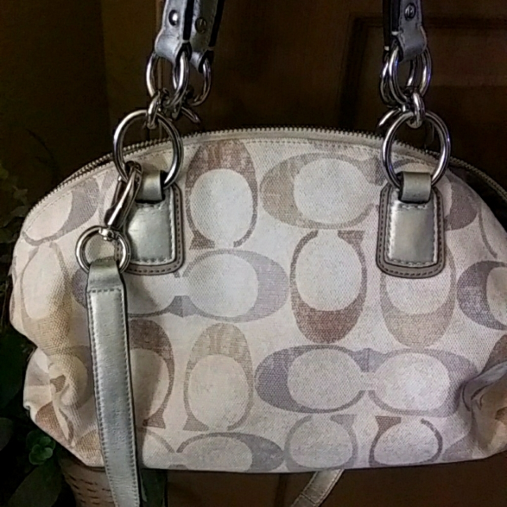Coach Canvas and Sequin Bag 💚HP💚 - Picture 3 of 7